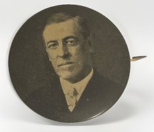 1912 Or 1916 Woodrow Wilson For President Cello Picture Portrait Button Pin picture