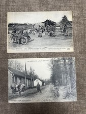 Vintage WW1 Les Americains En France Postcards Americans in France x 2 picture