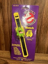 THE REAL GHOSTBUSTERS Vintage 1989 Green Ghost Slimer Digital Watch SEALED picture