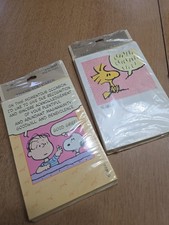 VINTAGE New Hallmark Snoopy Linus Peanuts THANK YOU cards 8 cards - Sealed Lot picture