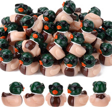 50 Pcs Mini Resin Mallard Ducks, Sunglasses Duck, Mallard Ducks with Sunglasses, picture