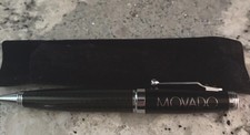 Movado Branded ballpoint pen black and carbon fiber picture