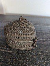 Vintage Old Handcrafted Brass Unique Jali Cut Work Multi Purpose Use Box picture