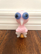3.5” Premium Glass Hand Pipe Art Hung Big Dick Pink Baby Bird picture