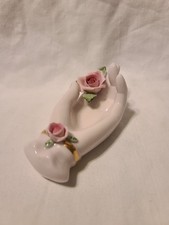 Vintage Lefton China Ceramic Hand Hand With Roses Painted Japan picture