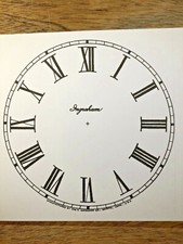 5 Inch Ingraham Clock Replacement Paper Dial (Lot143) picture