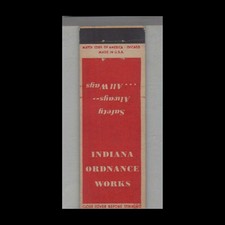 Matchbook Cover - US Military Indiana Ordnance Works picture
