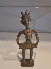 Indian Dokra Dhokra Folk Art Metal Musician Figure Playing Instrument 4