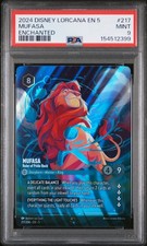 2024 DISNEY LORCANA EN 5-SHIMMERING SKIES MUFASA - RULER OF PRIDE ROCK PSA 9 picture