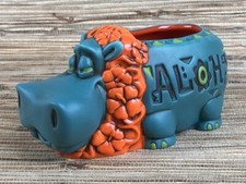 Hippo in Paradise Tiki Mug Tikiland Trading THOR Jeff Granito 18 Oz New in Box picture