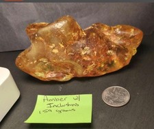 Amber w/ hundreds of inclusions Specimen Piece (159 grams) picture