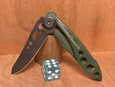LEATHERMAN SKELETOOL KB OD Green 420HC Bottle Open USA “Read” EXCELLENT picture