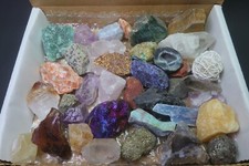 Crafters Collection 1 Lb Natural Crystals Mineral Specimens Mixed Gemstones picture