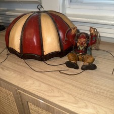 Allan Agohob Large Hand Painted Parachute Hanging Clown Vintage Rare Size picture