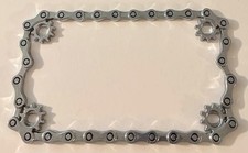 Motorcycle Chain License Plate Frame Rugged Masculine Tough picture