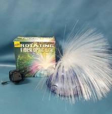 Vintage Lite F/X Rotating Translucent Blue Fiber Optic Lite-EUC picture