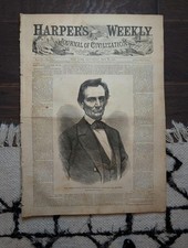 1860 Beardless Lincoln Front Page — 