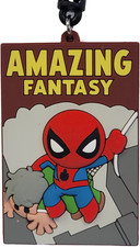 3D Foam Figural Key Chain Clip Blind Bag SpiderMan Amazing Fantasy 15 Comic Book picture
