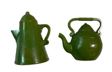 Vintage Antique 1970s Green Tea Kettle Kitchen Fridge Refrigerator Magnets picture
