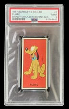 1957 barratt & co #7 pluto rc; walt disney characters 2nd series PSA 9 picture
