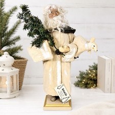 VTG 1990s House of Hatten Belsnickle Santa Denise Calla Christmas Lamb Tree 15” picture