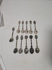 11 Vintage Holland Ship Souvenir Spoons HH90 Douwe Egberts Star of India picture