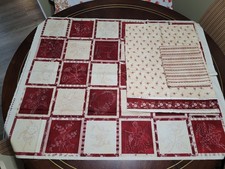 Henry Glass & Co. 'Memories in Redwork' #2952 Cotton Panel Quilt fabric kit picture