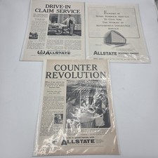 Vintage Allstate Insurance Sears Print Ads Lot of 3 Automobile Advertising picture