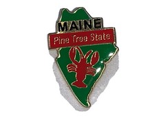MAINE STATE LAPEL PIN NEW picture