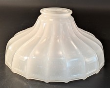NOS Vintage 7-1/2” Dia. Art Deco Sheffield Style Clambroth Glass Light Shade picture