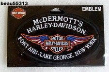 ⭐MCDERMOTTS FORT ANN-LAKE GEORGE NEW YORK HARLEY DAVIDSON DEALER EMBLEM PATCH picture