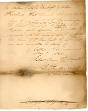 1825 Handwritten Council Document William Hambright 19th Century Signed Fuller picture