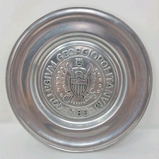 Vintage Wilton Armetale Georgetown University Plate Collegivm Georgiopolitan picture