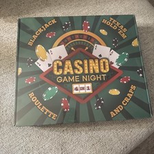 Brybelly Casino Night 4-in-1 Set - Blackjack, Roulette, Craps, Poker picture