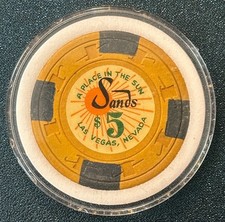 $5 Sands A Place In The Sun  [TCR X:600-699] Casino Chip Las Vegas NV picture