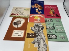 Vintage Milk Dairy Educational Propaganda Booklets 1950s Americana Advertising picture