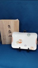 Fukagawa Seiji Kotobuki Akae Square Served Plate Plate picture