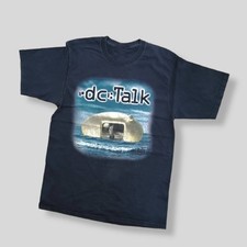 Vtg Dc Talk Band Music Lover Heavy Cotton Black Unisex Shirt CC142 picture
