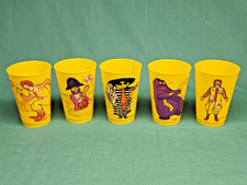 Vintage 1978 McDonald's Plastic Cups Lot of 5 Ronald Hamburglar Grimase picture