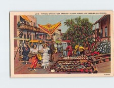 Postcard Typical Early Los Angeles Olvera Street California USA picture