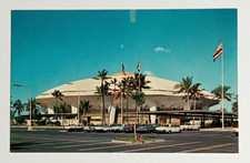 Honolulu International Center Arena Flags Hawaii HI Koppel Card Postcard c1960s picture