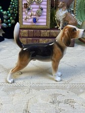 Vintage Lefton Japan Beagle Hound Dog Figurine H031033 Original Sticker picture