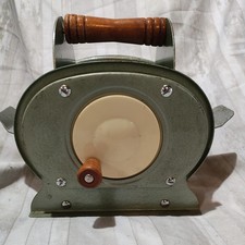 Vintage Nestor Johnson Card Shuffler Hand Crank MCM Metal Wood picture