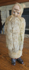 Antique Early 1900's  Cotton Batting Christmas Santa Claus Candy Container 12