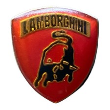 1980’s Lamborghini Logo Lapel Hat Pin PinBack Emblem Vintage E676 picture