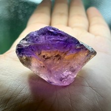 225 Cts Rare Big Ametrine Rough Gemstone – Natural Raw Amethyst and Citrine picture