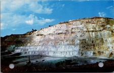 1959 Berkeley Pit Copper Mine Butte Montana Postcard Handlebar Brand picture