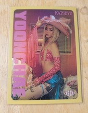KATSEYE WILD Yoonchae #13 Serial Numbered  049/150 Yellow  Non-Sport Card (2026) picture