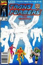 Transformers #73-1990 fn 6.0 1st Marvel series HTF later issue Newsstand picture