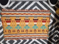 Vintage Native American Style Southwestern Woven Placemat Reversible *READ* (B) picture